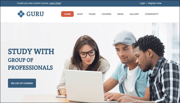 Guru LMS WordPress Theme