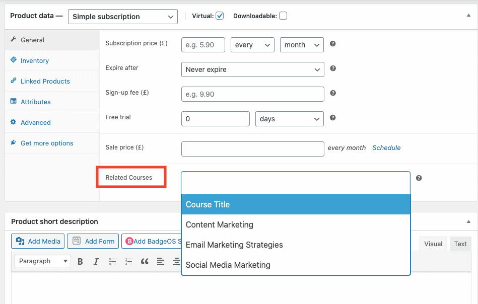 learndash woocommerce subscriptions screenshot