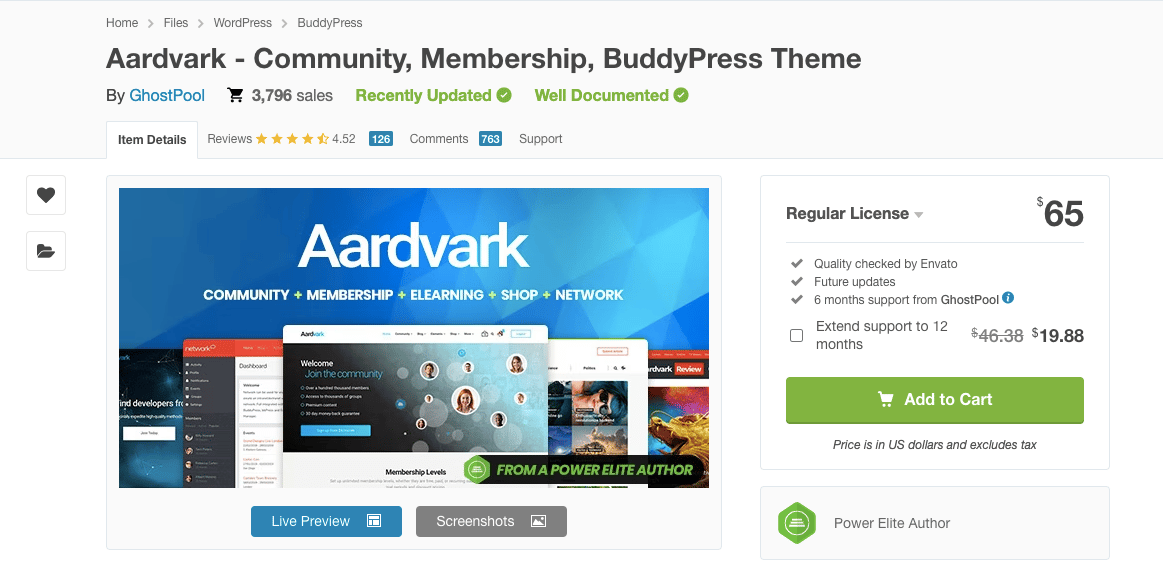 buddyboss alternative - aardvark theme